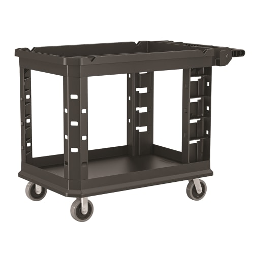 Suncast Commercial Heavy Duty Utility Cart, Medium, Black